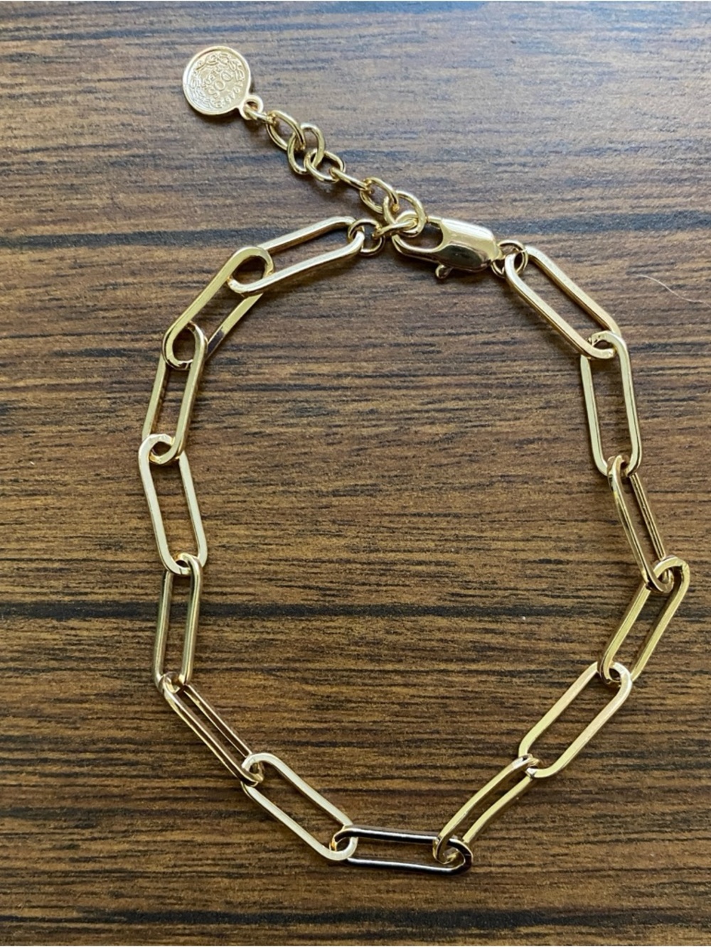 Cable Link Chain Bracelet 8 Inch with 1 Inch Extension Gold Tone Unisex Street